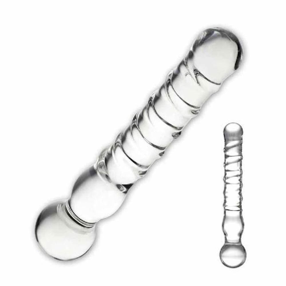 Joystick Clear Glass Dildo 1s