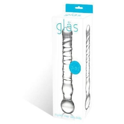 GLAS Joystick Clear Glass Dildo 1s