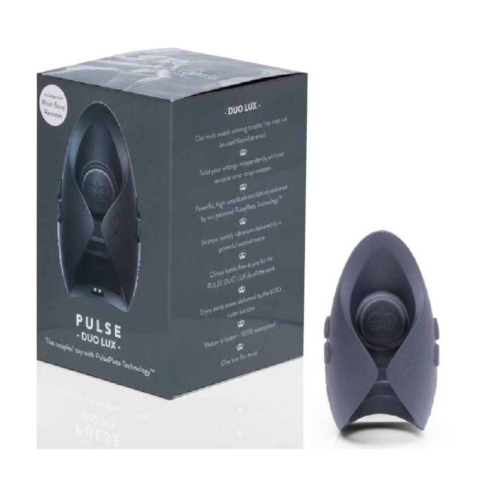 Pulse Duo Lux The Couples'  Toy Masturbator Black (with PulsePlate Technology) 1s