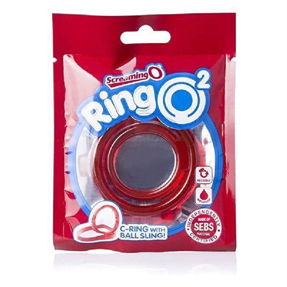 RingO2 Rubber C-Ring with Ball Sling Red 1s