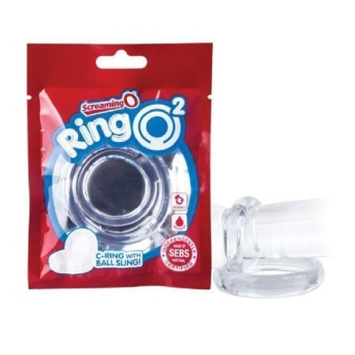 THESCREAMINGO RingO2 Rubber C-Ring with Ball Sling Clear 1s