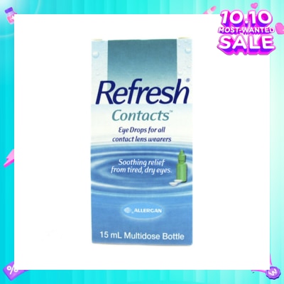 REFRESH Refresh Contacts Eye Drops (Relief forTtired + Dry Eyes) 15ml