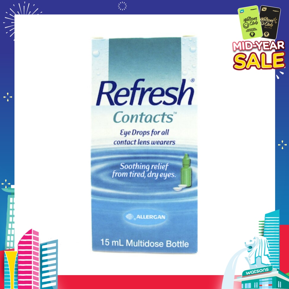 Refresh Contacts Eye Drops (Relief forTtired + Dry Eyes) 15ml