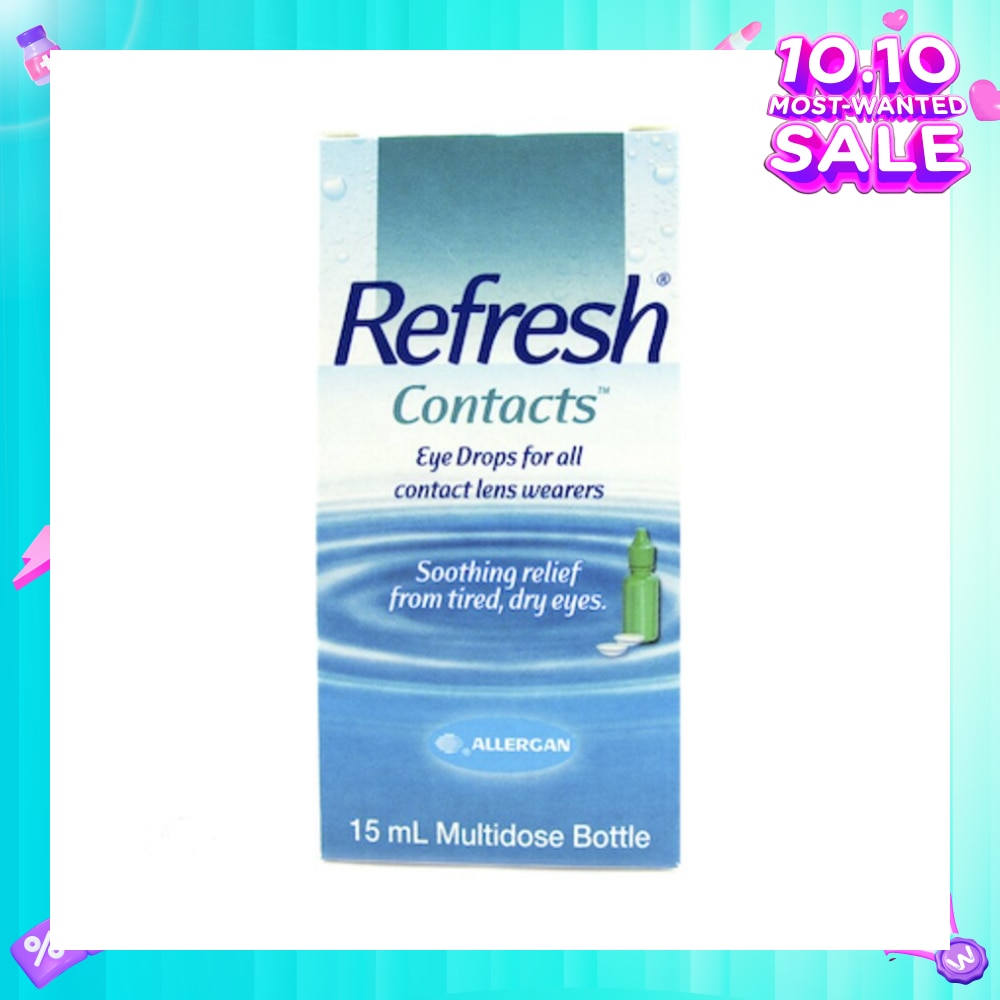Refresh Contacts Eye Drops (Relief forTtired + Dry Eyes) 15ml