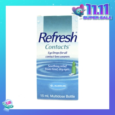 REFRESH Refresh Contacts Eye Drops (Relief forTtired + Dry Eyes) 15ml