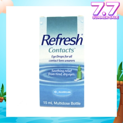 REFRESH Refresh Contacts Eye Drops (Relief forTtired + Dry Eyes) 15ml