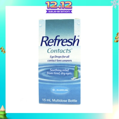 REFRESH Contacts Eye Drops 15ml (Expiry: Sep`2026)