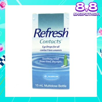 REFRESH Refresh Contacts Eye Drops (Relief forTtired + Dry Eyes) 15ml