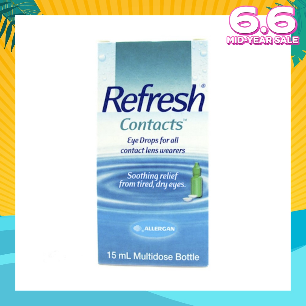 Refresh Contacts Eye Drops (Relief forTtired + Dry Eyes) 15ml