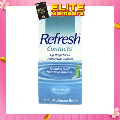 REFRESH Contacts Eye Drops 15ml (Expiry: Sep`2026)