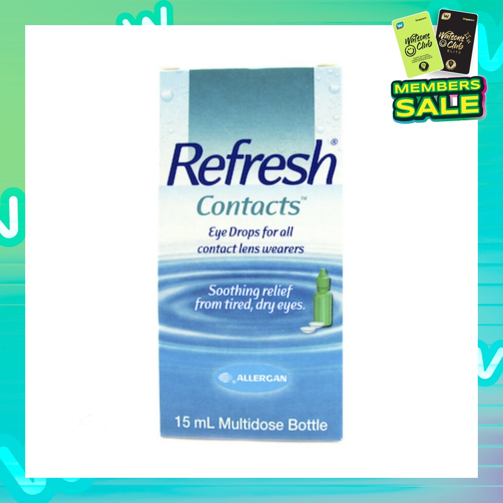 Refresh Contacts Eye Drops (Relief forTtired + Dry Eyes) 15ml