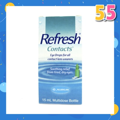 REFRESH Refresh Contacts Eye Drops (Relief forTtired + Dry Eyes) 15ml