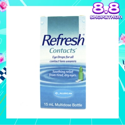 REFRESH Refresh Contacts Eye Drops (Relief forTtired + Dry Eyes) 15ml