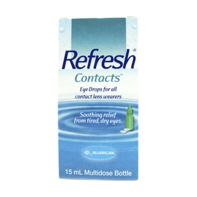 REFRESH Refresh Contacts Eye Drops (Relief forTtired + Dry Eyes) 15ml (Expiry: Apr`2025)