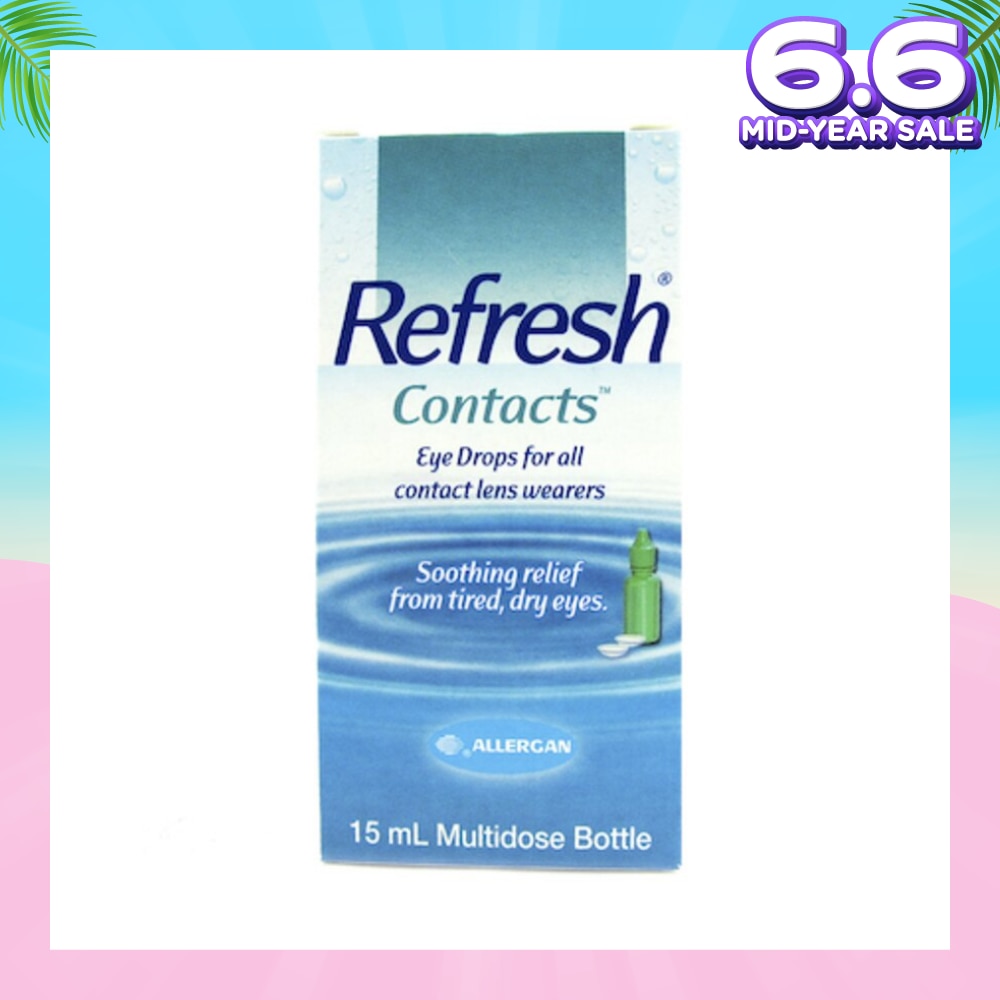 Refresh Contacts Eye Drops (Relief forTtired + Dry Eyes) 15ml