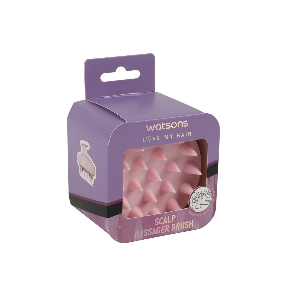 Scalp Massager Brush Pink 1s