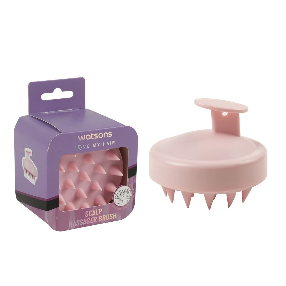 Scalp Massager Brush Pink 1s