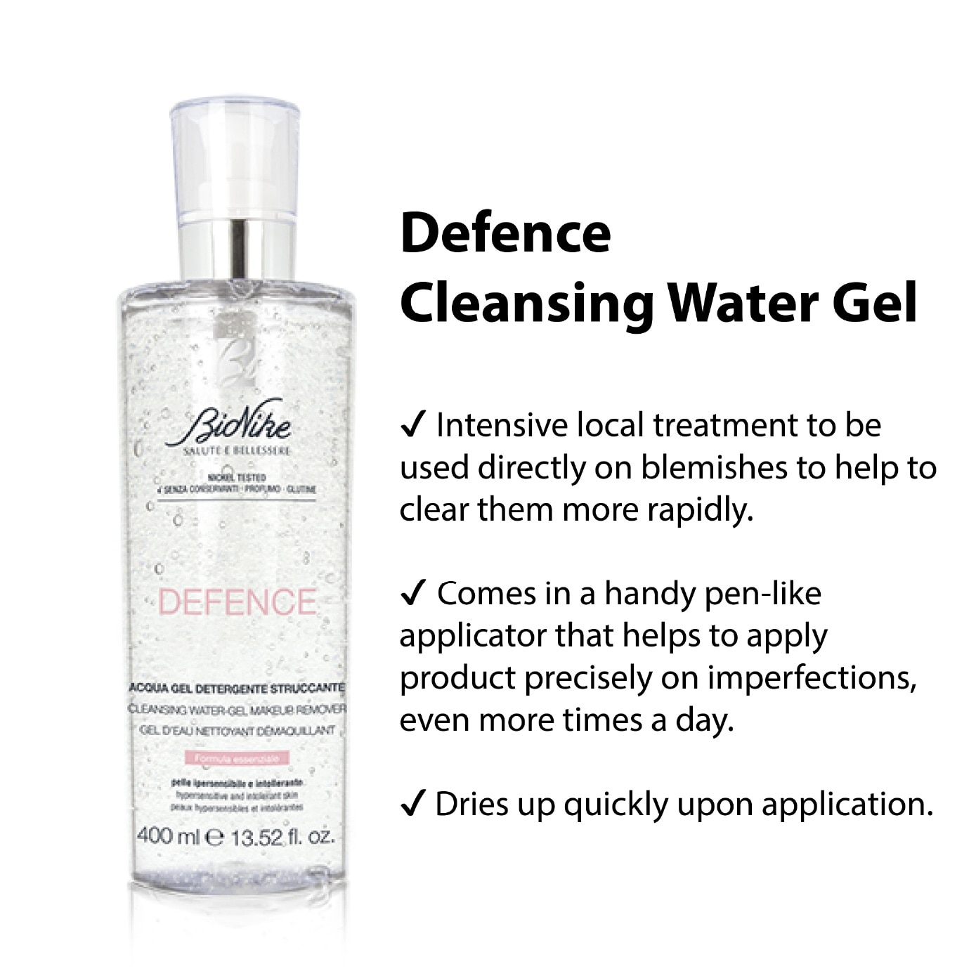Defence Cleansing Water-Gel Makeup Remover 400ml