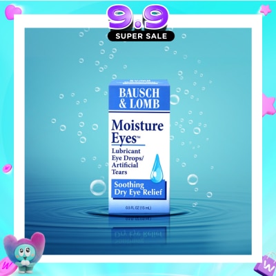 BAUSCH + LOMB - Moisture Eyes Lubricant Eye Drops (Soothe + Relief Dry Eyes) 15ml (Expiry: Jun`2027) image