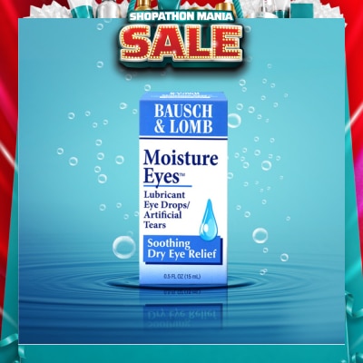 BAUSCH + LOMB - Moisture Eyes Lubricant Eye Drops (Soothe + Relief Dry Eyes) 15ml (Expiry: Jan`2027)