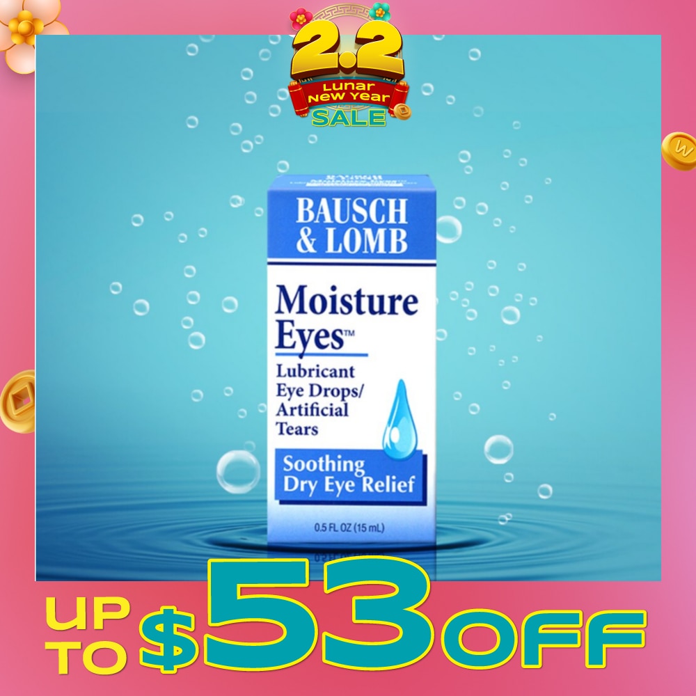 Moisture Eyes Lubricant Eye Drops (Soothe + Relief Dry Eyes) 15ml