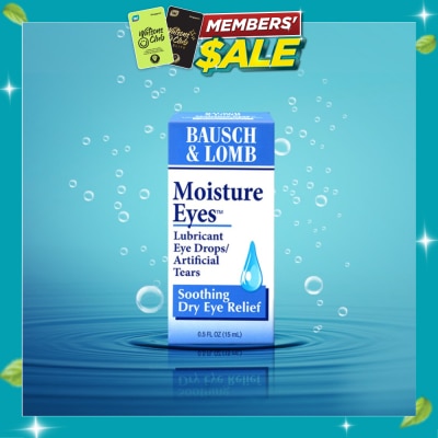 BAUSCH + LOMB Moisture Eyes Lubricant Eye Drops (Soothe + Relief Dry Eyes) 15ml (Expiry: Jun`2027) image