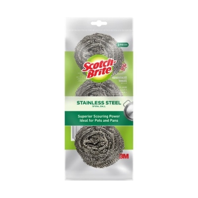 3M - SCOTCH-BRITE Stainless Steel Spiral Ball 3s