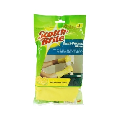 3M - SCOTCH-BRITE Multi-Purpose Gloves with Fresh Lemon Scent Size L 1 Pair