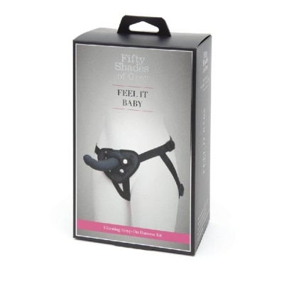 FIFTY SHADES OF GREY Feel it Baby Vibrating Strap On Harness Set Black 1s