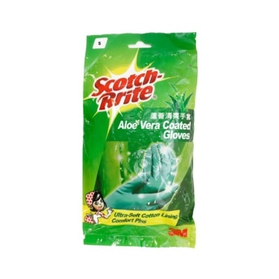 3M - SCOTCH-BRITE Aloe Vera Coated Gloves Size S 1 Pair