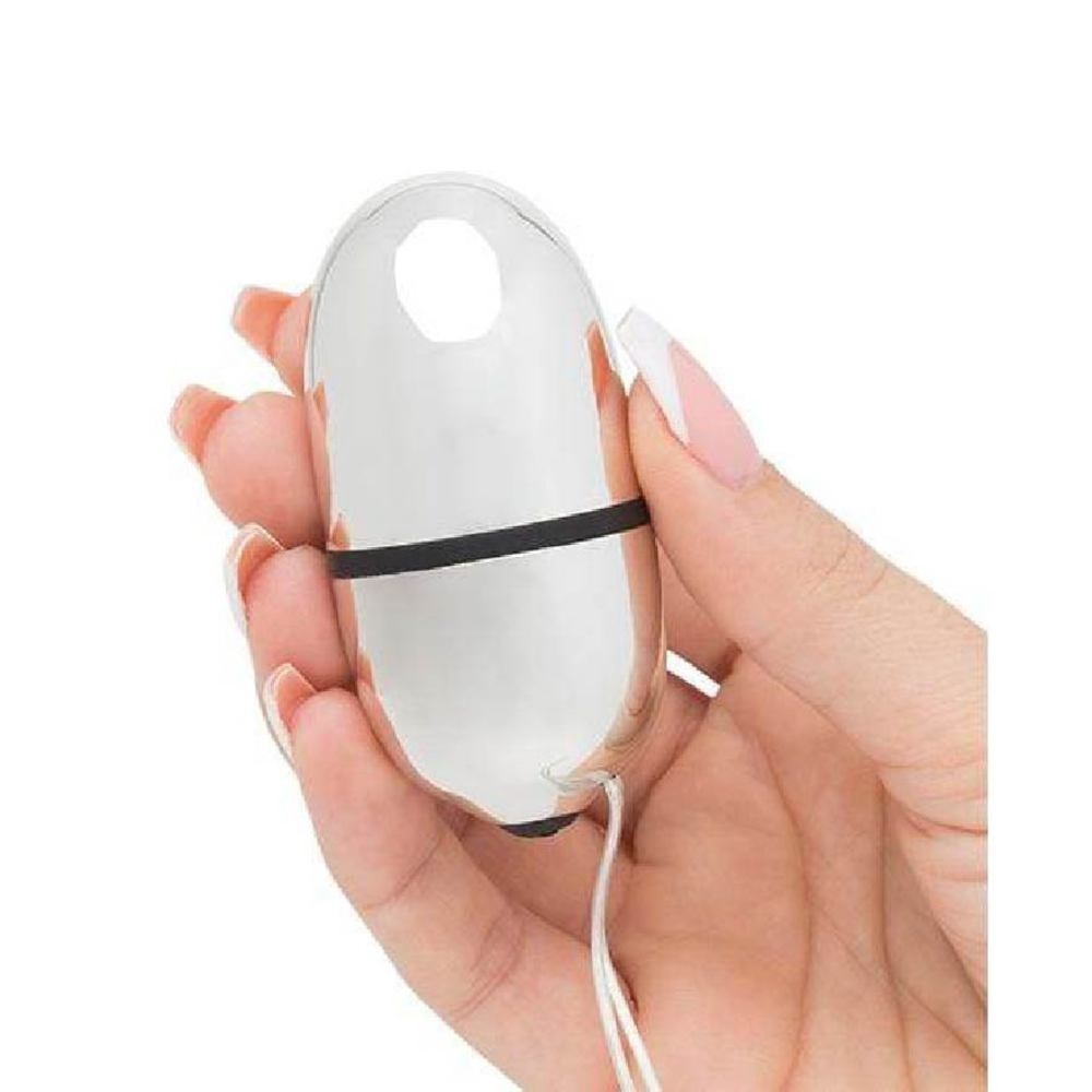 Relentless Vibrations Remote Control Pleasure Egg Vibrator Silver 1s