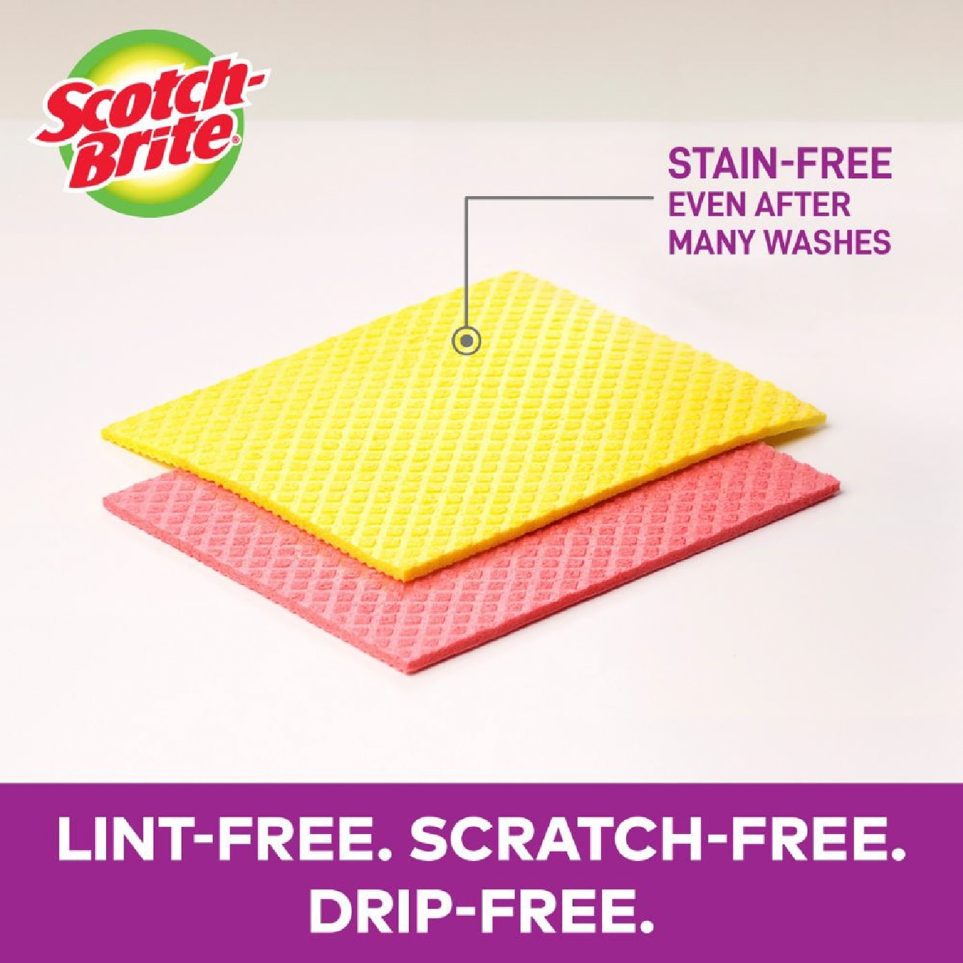 SCOTCH-BRITE Sponge Cloth 2s