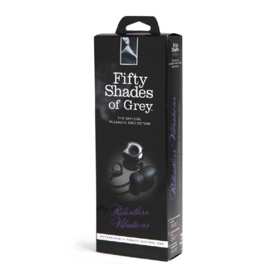 FIFTY SHADES OF GREY The Official Pleasure Collection Relentless Vibrations Remote Control Egg Massager 1s