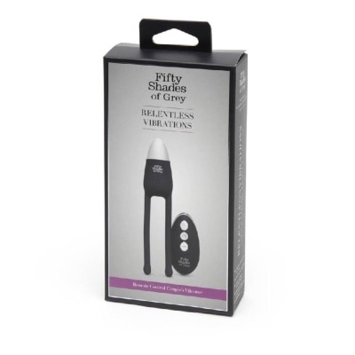 FIFTY SHADES OF GREY Relentless Vibrations Remote Control Couple's Vibrator Black 1s