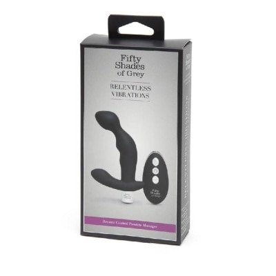 FIFTY SHADES OF GREY Relentless Vibrations Remote Control Prostate Massager Black 1s