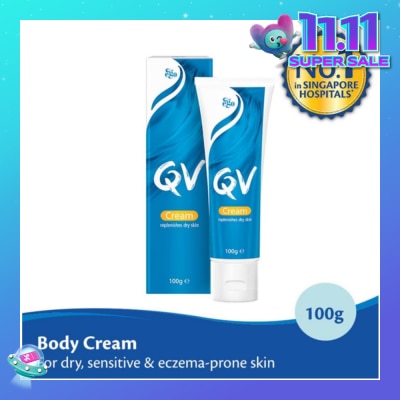 EGO QV Body Cream (For Dry + Sensitive & Eczema-Prone Skin) 100g