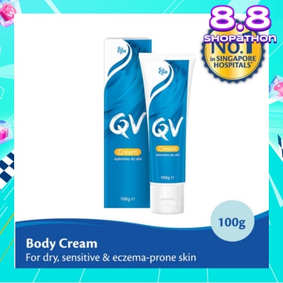 EGO QV Body Cream (For Dry + Sensitive & Eczema-Prone Skin) 100g