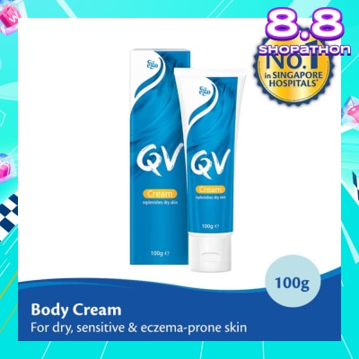EGO QV Body Cream (For Dry + Sensitive & Eczema-Prone Skin) 100g