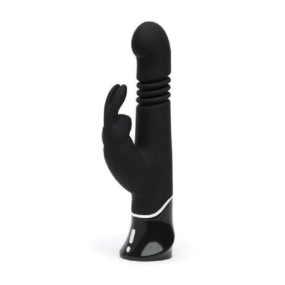 Greedy Girl Rechargeable Thrusting G-Spot Rabbit Vibrator Black 1s