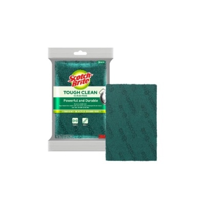 3M - SCOTCH-BRITE Tough Clean Scub Pad 3s