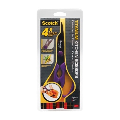 3M - SCOTCH Purple Detachable Titanium Kitchen Scissors 1s