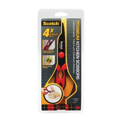 3M - SCOTCH Red Detachable Titanium Kitchen Scissors 1s