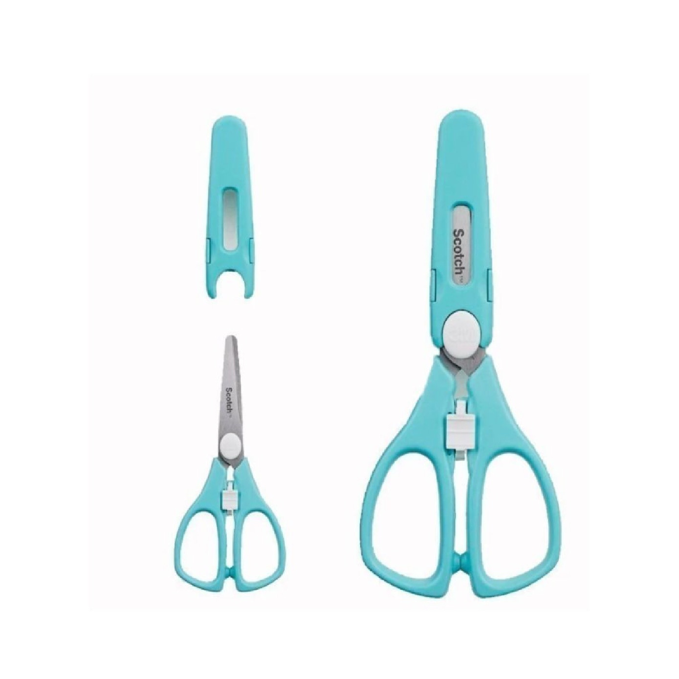 SCOTCH Blue Multi-Purpose Portable Scissors with Anti-Bacterial Cover + Handle 1s