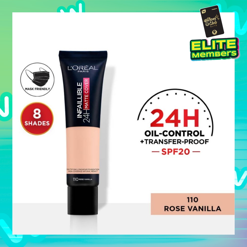 Infallible 24H Matte Cover Liquid Foundation 110 Rose Vanilla SPF20 35ml