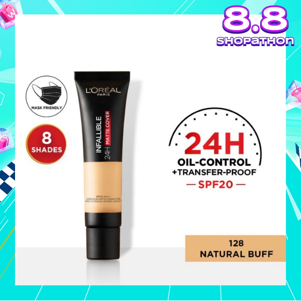 Infallible 24H Matte Cover Liquid Foundation 128 Natural Buff SPF20 35ml