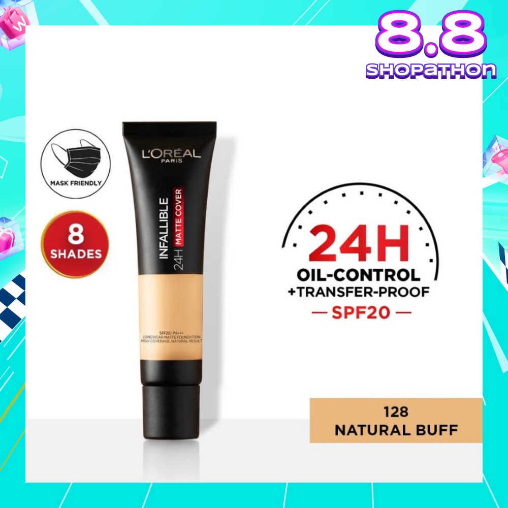 Infallible 24H Matte Cover Liquid Foundation 128 Natural Buff SPF20 35ml