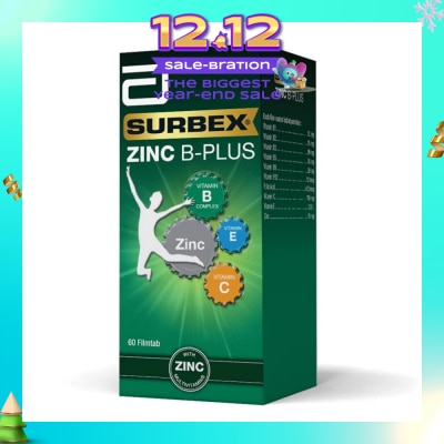 SURBEX Zinc B-Plus Tablet (Boost Immunity + Increase Energy Production) 60s