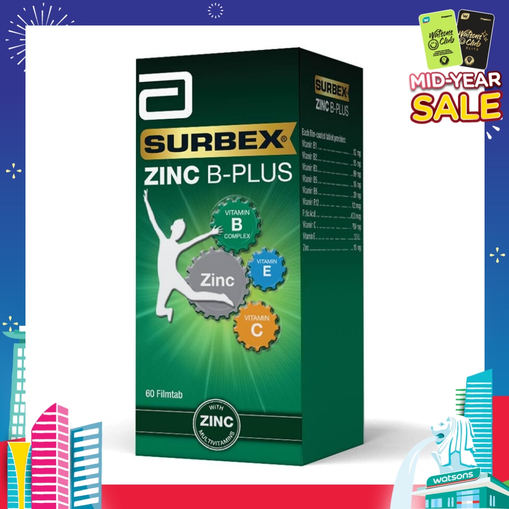 Zinc B-Plus Tablet (Boost Immunity + Increase Energy Production) 60s