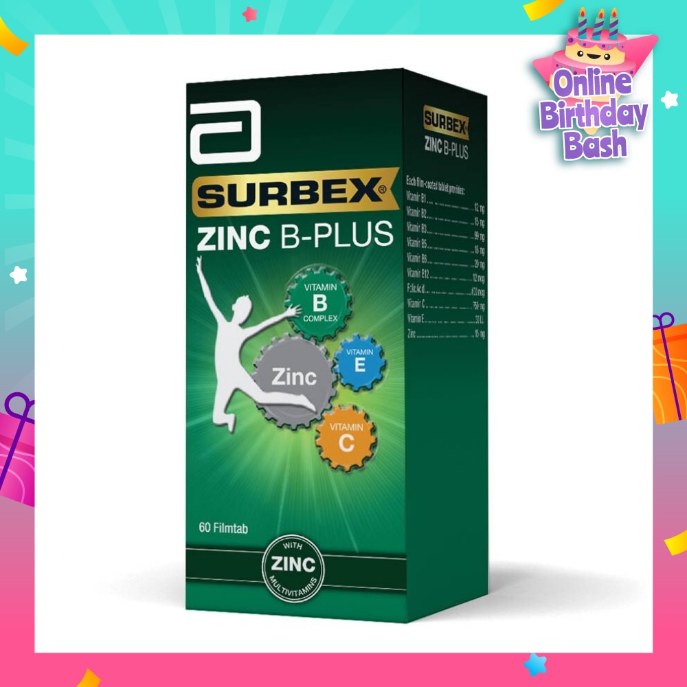 Zinc B-Plus Tablet (Boost Immunity + Increase Energy Production) 60s