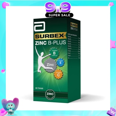 SURBEX - Zinc B-Plus Tablet (Boost Immunity + Increase Energy Production) 60s image